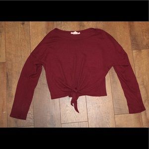 Long sleeve caution to the wind sweater